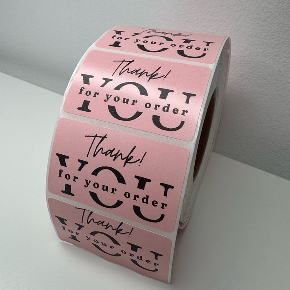 100 pcs Thank You for your order my 2" Stickers labels NWT - Picture 3 of 14